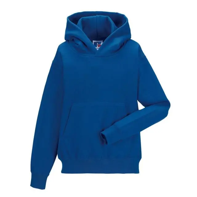 Russell Plain Black Hoodie in Royal 