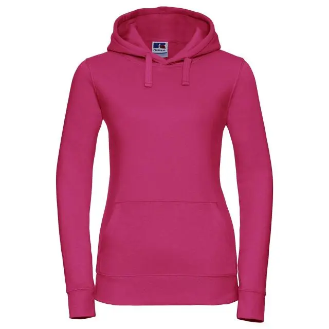 Russell Women's Authentic Hoodie in Fuchsia 