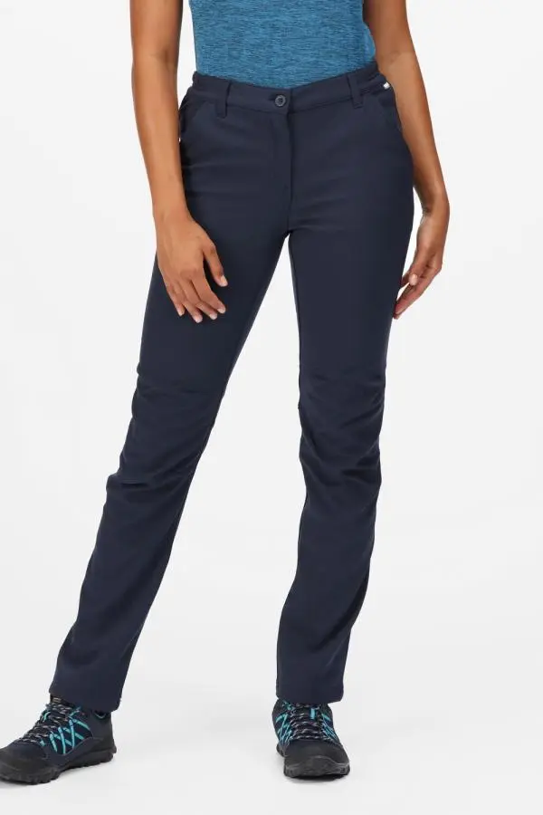 Regatta Women's 'Fenton' Softshell Walking Trousers in Navy | Size: 8L