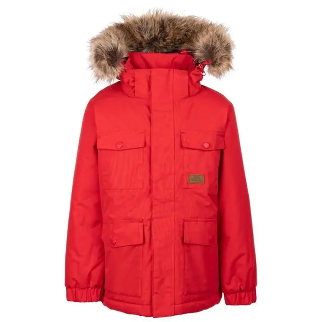 Trespass Boy's Upsider TP50 Jacket in Red 