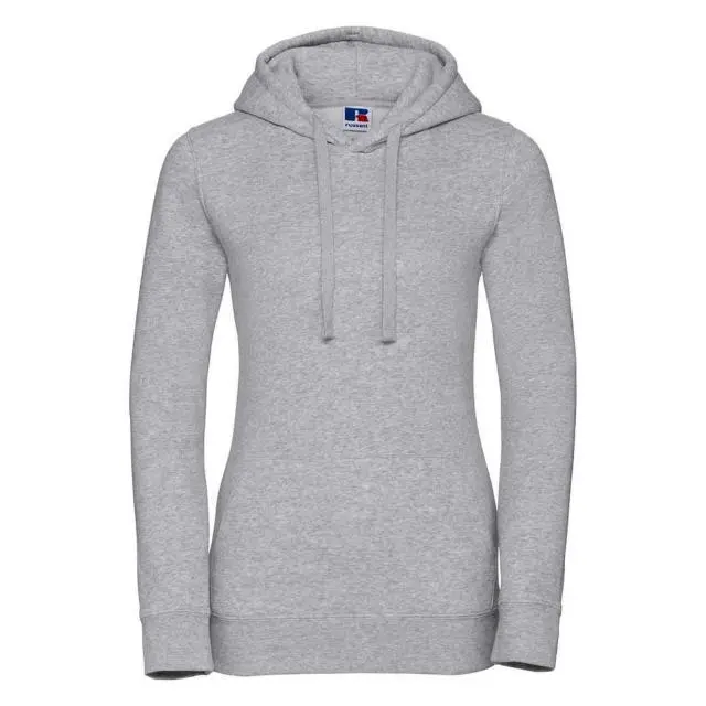 Russell Women's Authentic Hoodie in Mid Grey 