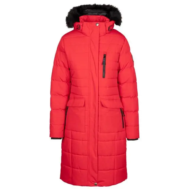 Trespass Women's Sasha Padded Jacket in Red | Size: Small