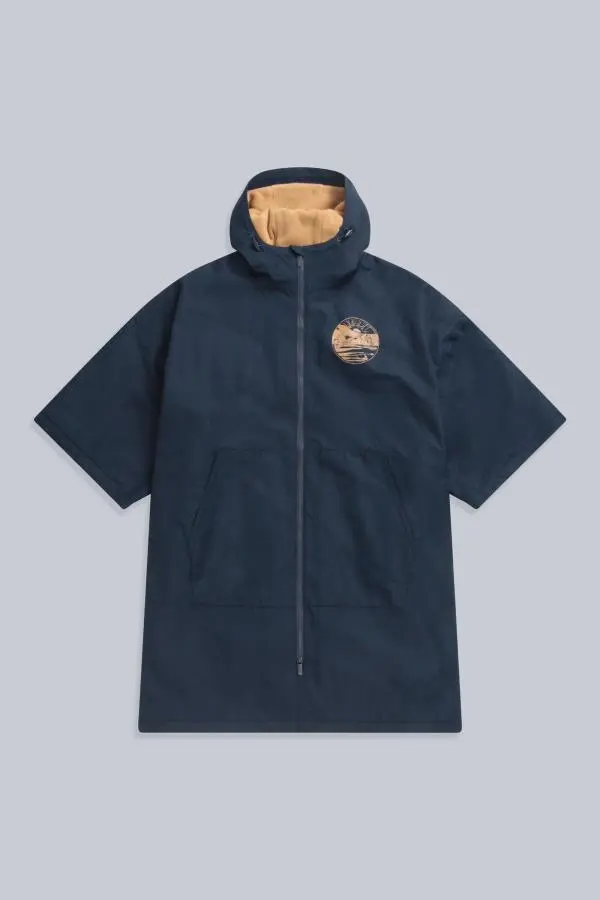 Animal Women's 'Misty' Waterproof Fleece Lined Parka Jacket Warm Hooded Full Zip Coat in Navy 