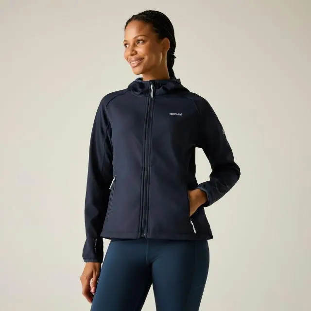 Regatta Women's 'Arec III' Wind Resistant Softshell Jacket in Navy 