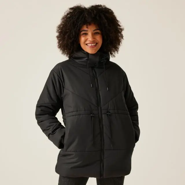 Regatta Women's 'Rurie' Quilted Jacket in Jet Black | Size: 16