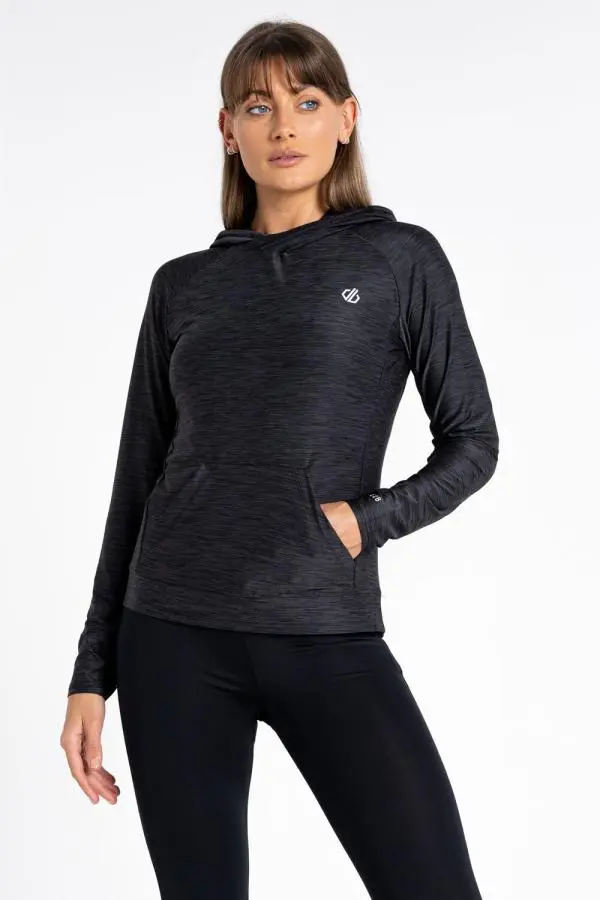 Dare 2b Women's Sprint City Lightweight Hoodie in Jet Black 