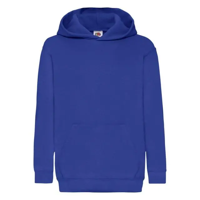 Fruit of the Loom Hooded Sweatshirt Hoodie in Royal | Size: 5-6 Years