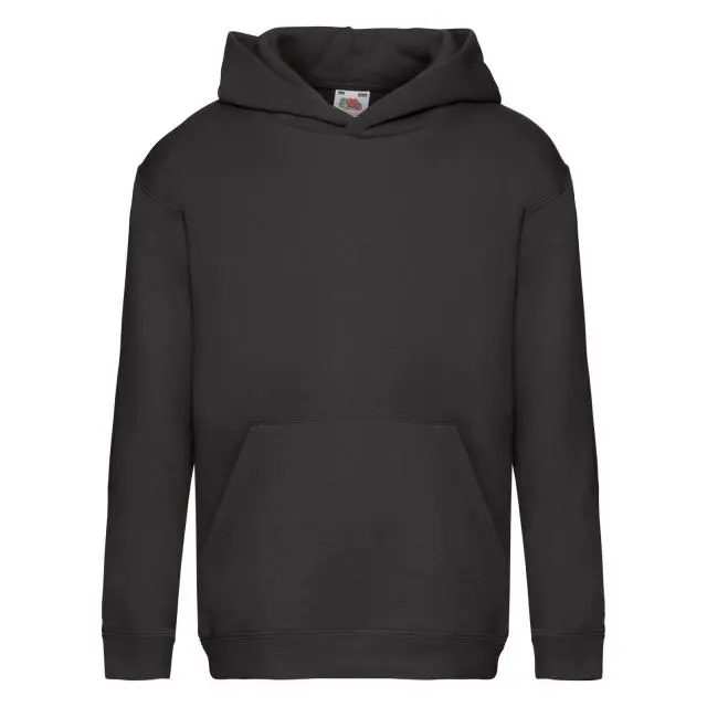 Fruit of the Loom Premium 70 30 Hooded Sweatshirt Hoodie in Black 