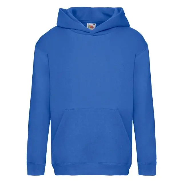 Fruit of the Loom Premium 70 30 Hooded Sweatshirt Hoodie in Blue 