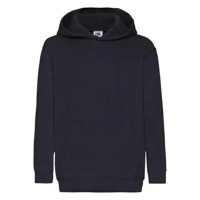 Fruit of the Loom Hooded Sweatshirt Hoodie in Mid Navy | Size: 5-6 Years