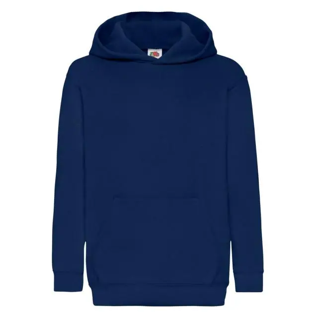 Fruit of the Loom Hooded Sweatshirt Hoodie in Navy 