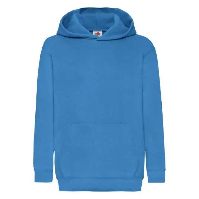 Fruit of the Loom Hooded Sweatshirt Hoodie in Blue 