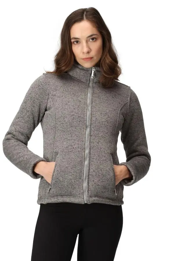 Regatta Women's Razia II Full Zip Bonded Fleece in Grey 