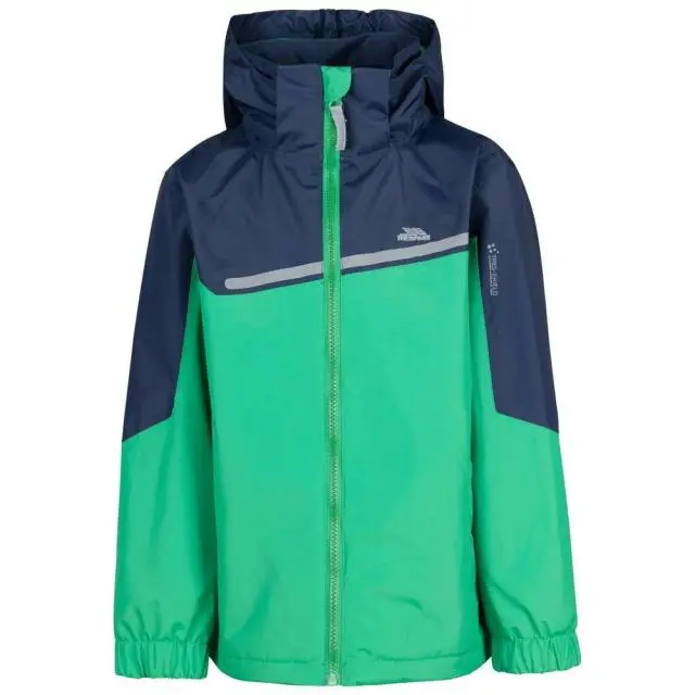 Trespass Boy's Submerged Waterproof Jacket in Bright Green 