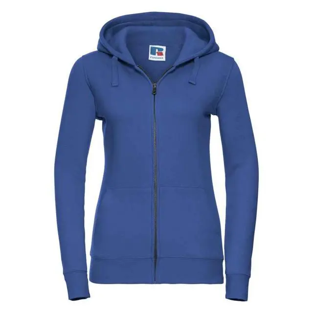 Russell Women's Authentic Full Zip Hoodie in Pale Blue 