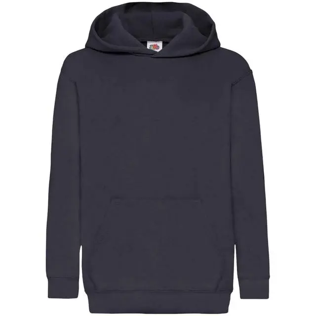 Fruit of the Loom Classic 80 20 Hoodie in Mid Navy | Size: 5-6 Years
