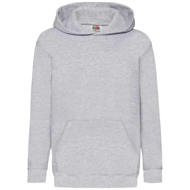 Fruit of the Loom Classic 80 20 Hoodie in Grey 