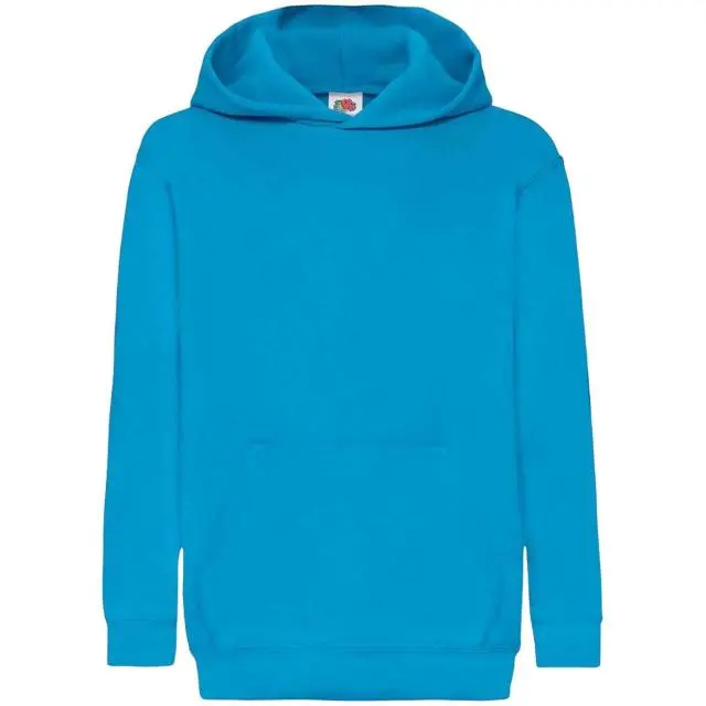 Fruit of the Loom Classic 80 20 Hoodie in Blue 