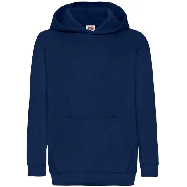 Fruit of the Loom Older Classic 80 20 Hoodie in Navy 