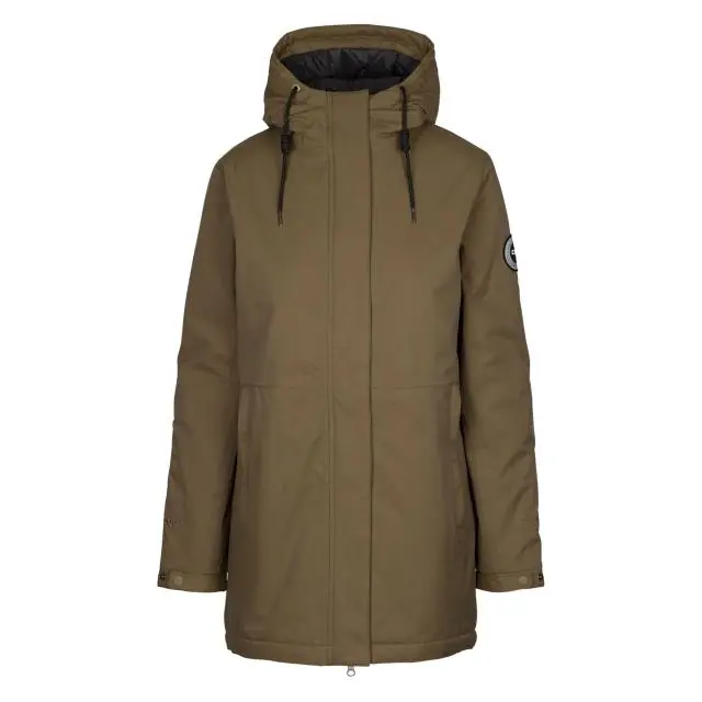 Trespass Women's Wilma DLX Waterproof Jacket in Dark Olive 