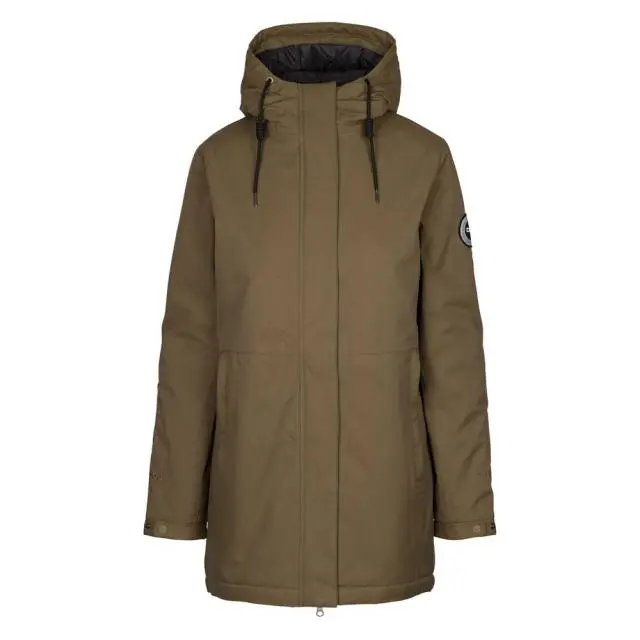 Trespass Women's Wilma DLX Waterproof Jacket in Dark Olive 