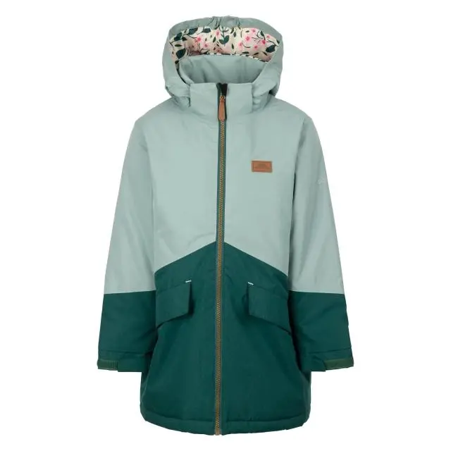 Trespass Oleta Waterproof Raincoat in Teal | Size: 5-6 Years