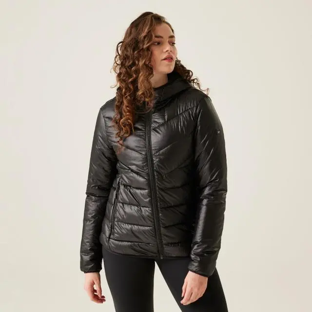 Regatta Women's 'Heatherly' Quilted Jacket in Black | Size: 10
