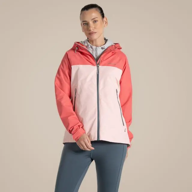 Craghoppers Women's Vanth Waterproof Jacket in Coral | Size: 16