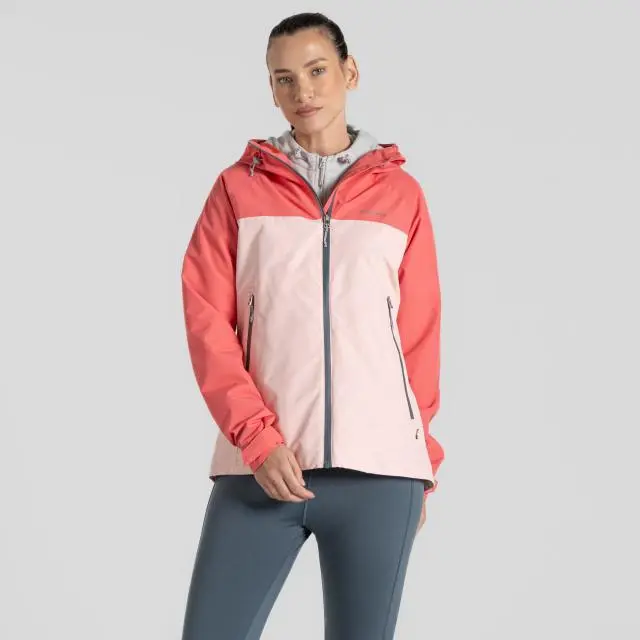 Craghoppers Women's Vanth Waterproof Jacket in Coral 