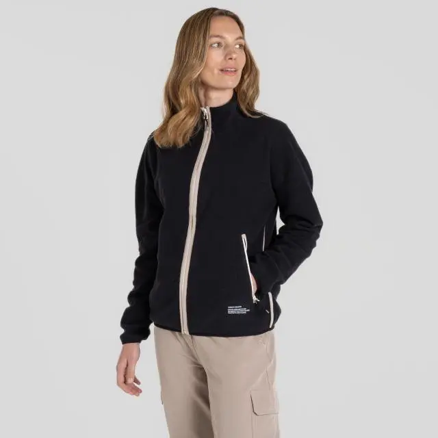 Craghoppers Women's CO2 Renu Full Zip Fleece in Black | Size: 16