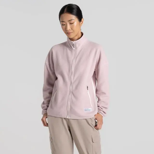 Craghoppers Women's CO2 Renu Full Zip Fleece in Pink | Size: 12