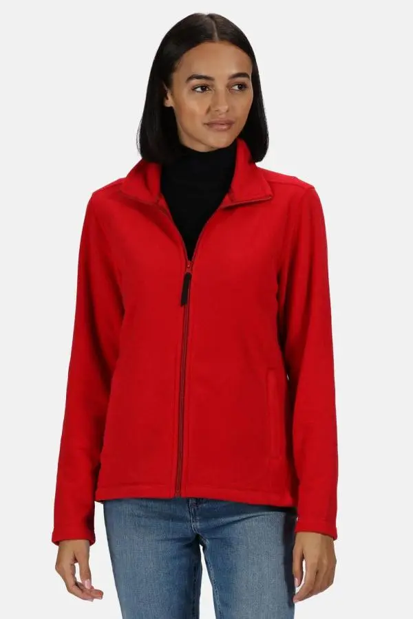 Regatta Women's Micro Lightweight Full Zip Fleece in Red 