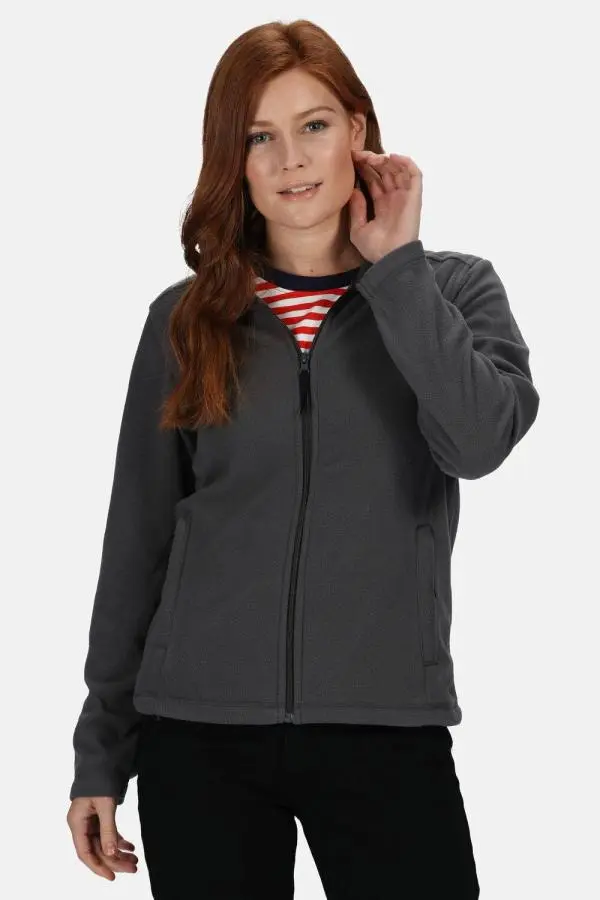 Regatta Women's Micro Lightweight Full Zip Fleece in Grey 