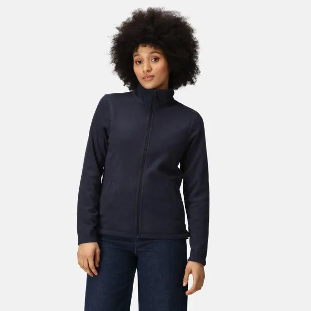 Regatta Women's 'Micro' Lightweight Full Zip Fleece in Mid Navy | Size: 14