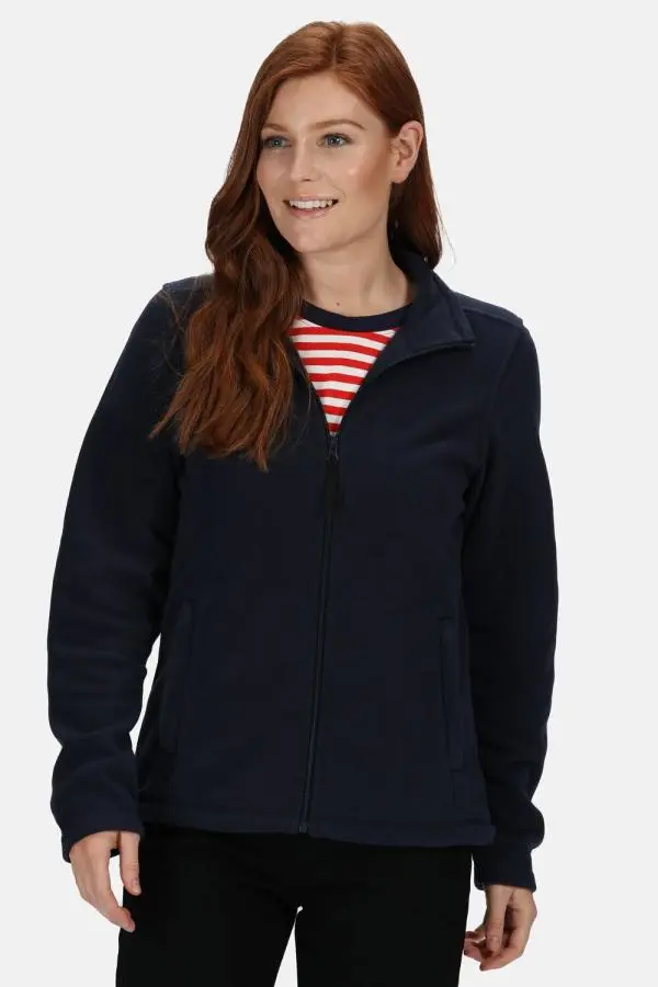 Regatta Women's Micro Lightweight Full Zip Fleece in Mid Navy 