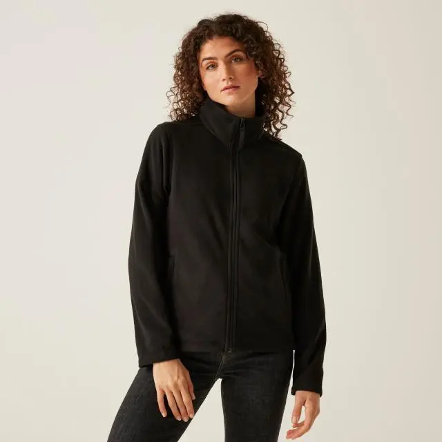 Regatta Women's 'Micro' Lightweight Full Zip Fleece in Black 