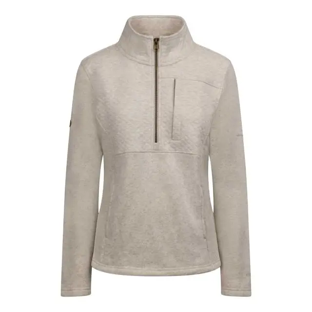 Trespass Women's Hoxie Marl Fleece Top in Cream 