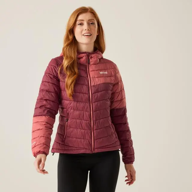 Regatta Women's Hooded Hillpack III Jacket in Dark Red | Size: 10