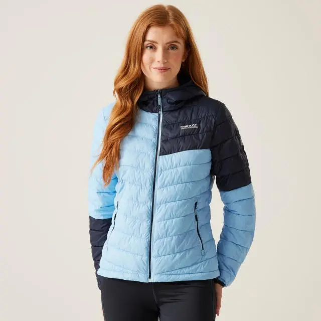 Regatta Women's Hooded Hillpack III Jacket in Light Blue | Size: 10