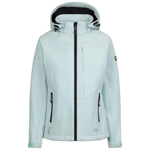 Trespass Women's Fryatt Soft Shell Jacket in Light Blue 
