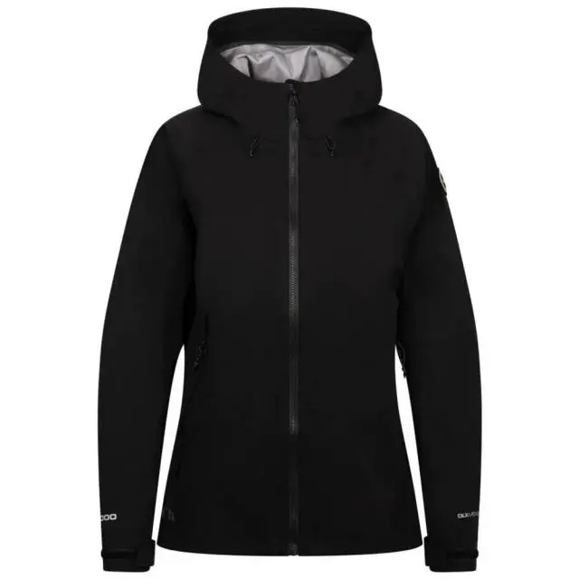Trespass Women's Justine DLX Waterproof Jacket in Black | Size: 12