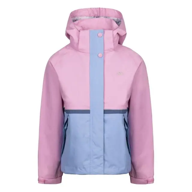 Trespass Girl's Allora TP50 Waterproof Jacket in Pale Pink 