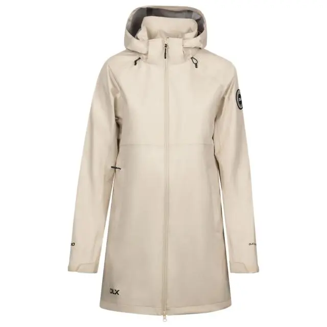 Trespass Women's Lucille DLX Waterproof Jacket in Light Stone 