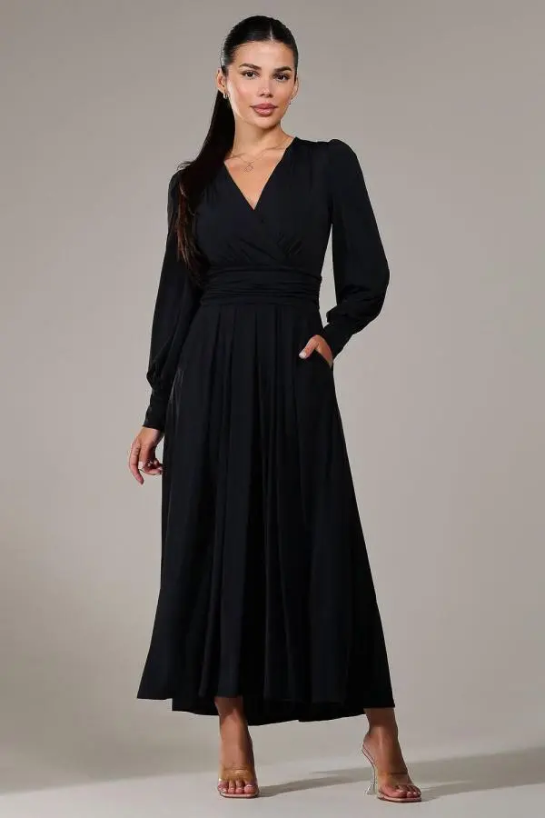 Petite Long Sleeve Soft Silky Jersey Max