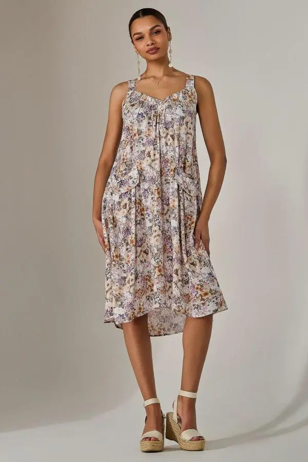 A-Line Pocket Smock Dress