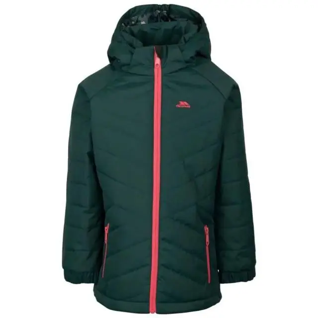Trespass Andee Quilted Casual Jacket in Dark Green 