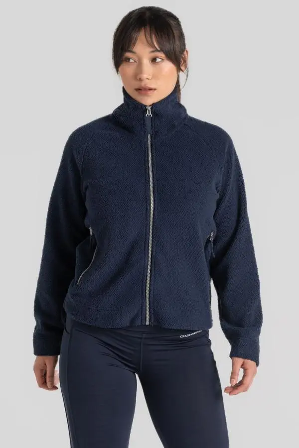Craghoppers Women's Raya Full Zip Fleece in Mid Navy 