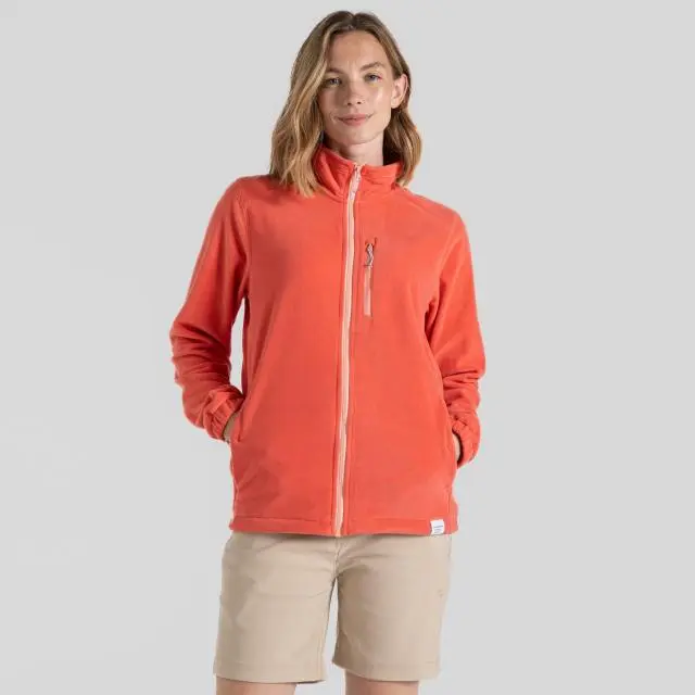 Craghoppers Women's Miska Plus Lightweight Insulating Fleece Jacket in Coral | Size: 10