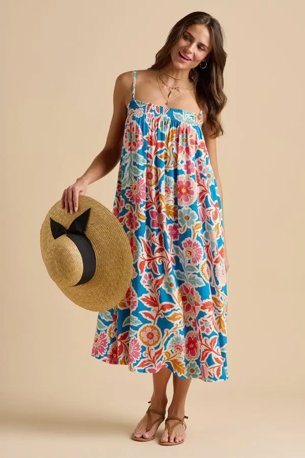 Full Bloom Midi Dress