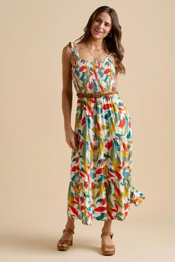 Falling Leaves Maxi Dress